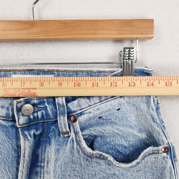 Abercrombie Fitch Jeans Womens 26 2 Short Blue 90s Baggy Curve Love Low Rise - Picture 4 of 13